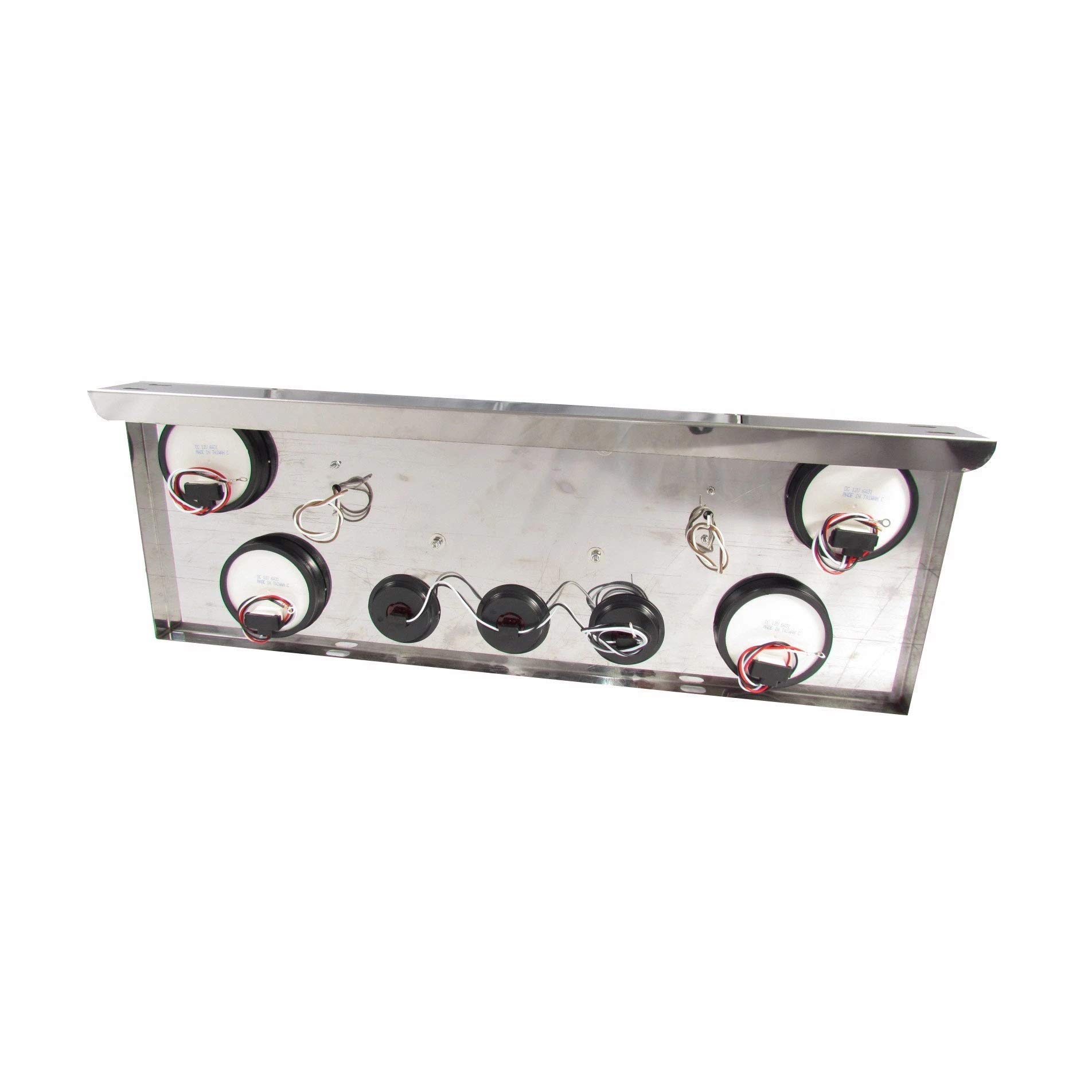 Stainless Steel Rear Center Panel with Red LED Lights - Car Accessory for Enhanced Visibility & Style | Perfect for Night Driving & Custom Car Upgrades