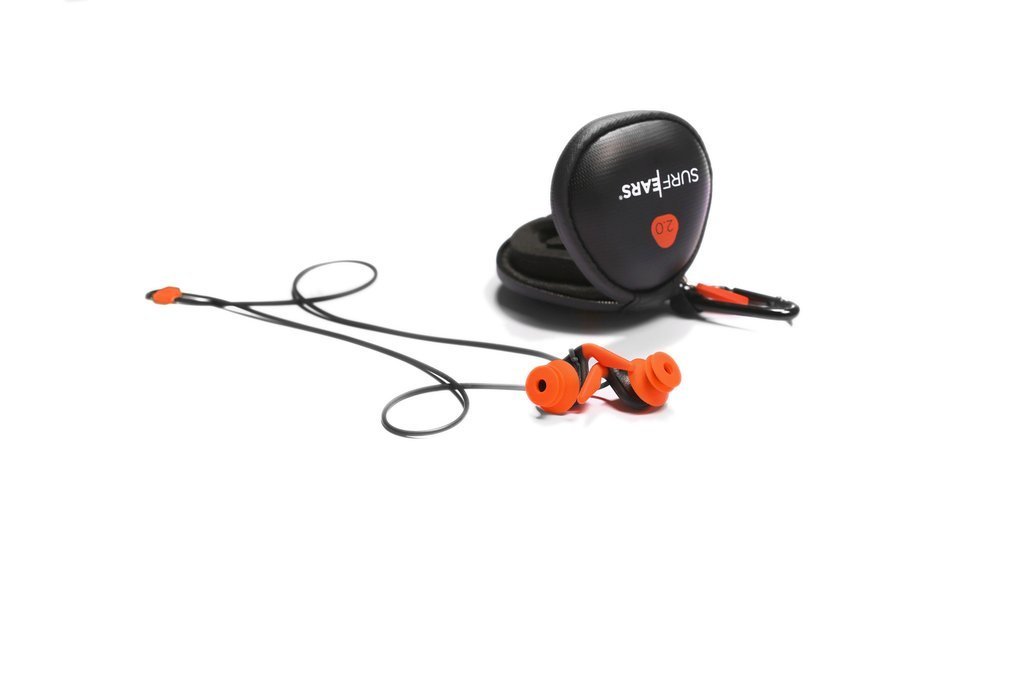 Creatures of Leisure Surf Ears 2.0 - Waterproof Earplugs for Surfing, Swimming & Water Sports (Red, One Size) - Protect Your Ears from Water & Wind Noise