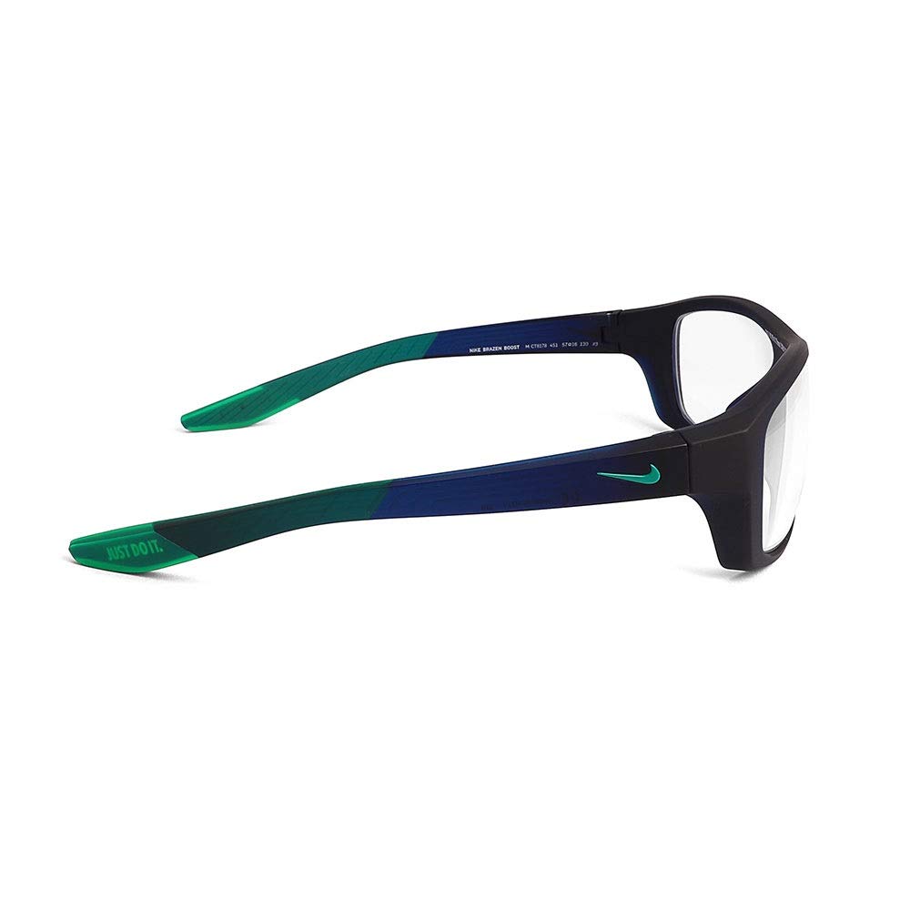 Brazen Boost Plano Leaded Glasses - Matte Dark Obsidian .75mm Radiation Protection Eyewear with SF-6 Schott Glass Lenses | X-Ray & Dental Safety Glasses for Medical Professionals & Radiology Technicians