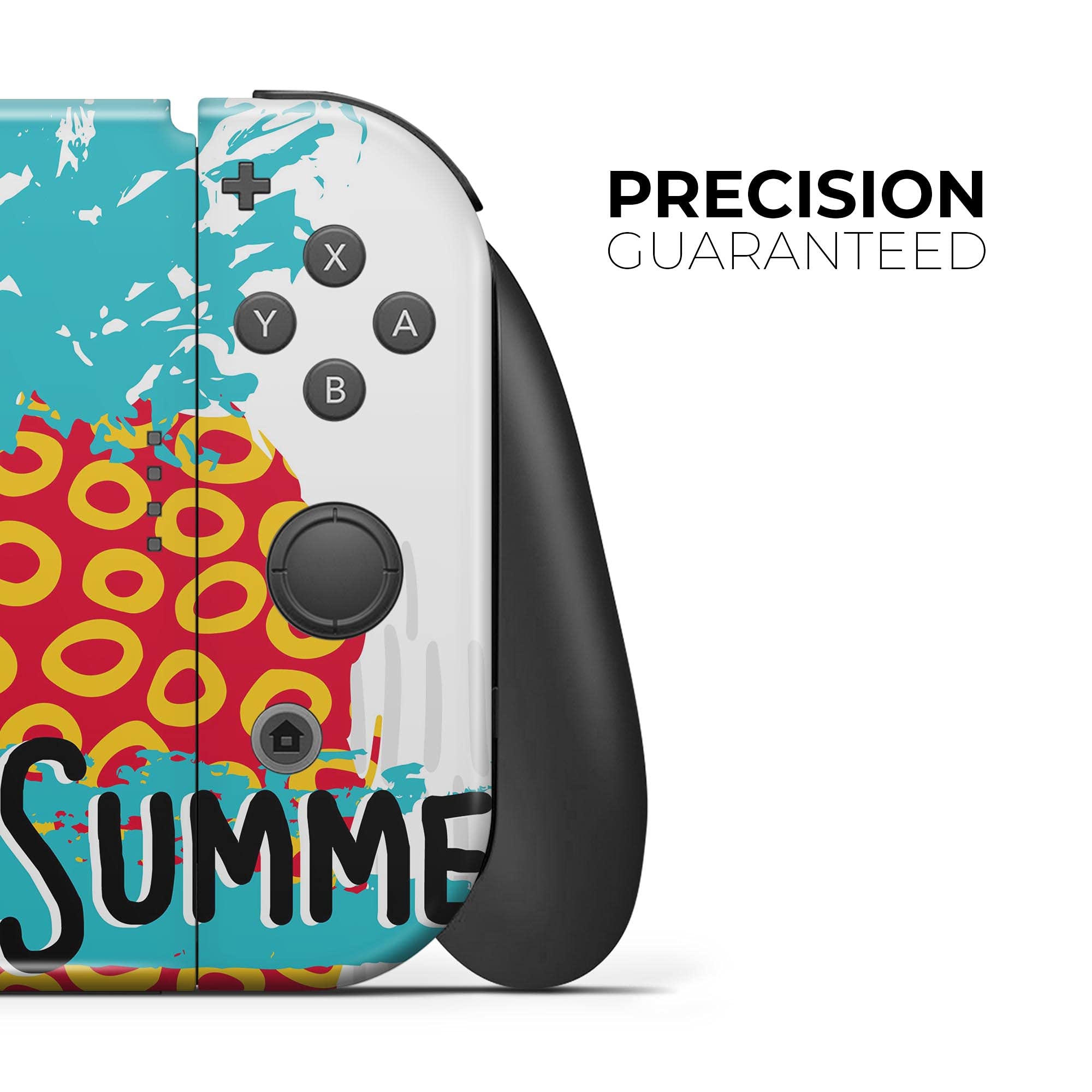 Nintendo Switch Lite Skin Decal - Protective Scratch-Resistant Removable Vinyl Wrap Cover - Retro Hello Summer Pineapple v2 Design - Perfect for Gaming Protection & Personalization