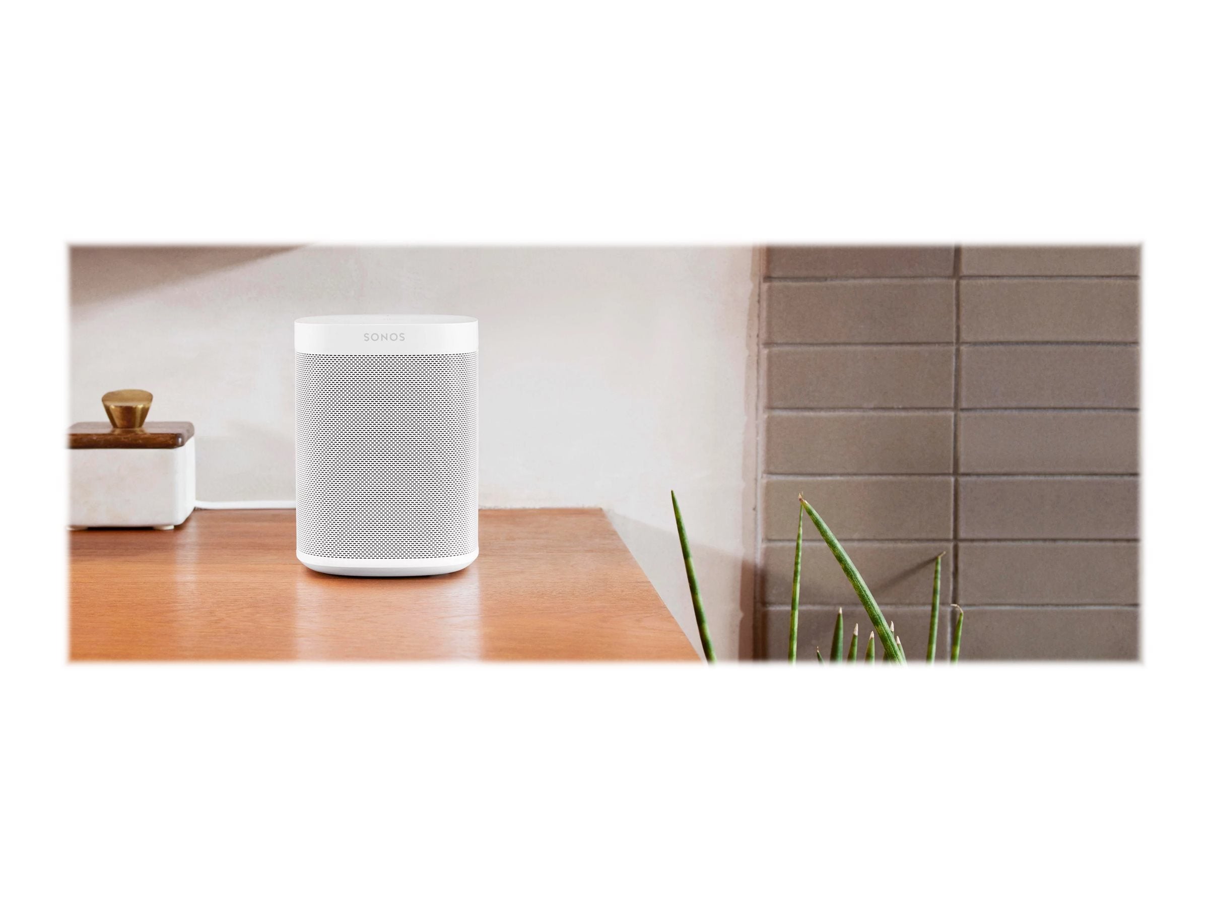 Sonos One (Gen 2) Smart Speaker with Alexa & Google Assistant - Wireless Home Audio System for Streaming Music, Podcasts & Smart Home Control - Perfect for Living Room, Bedroom & Office Use