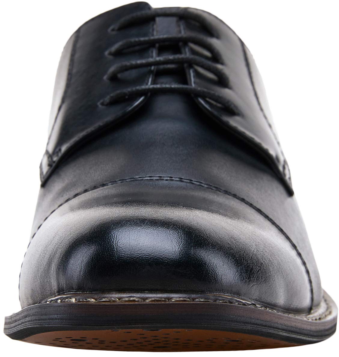 Jousen Men's Dress Cap Toe Wingtip Brogue Oxford Formal Business Derby Shoes - Premium Leather Dress Shoes for Office, Wedding & Special Occasions