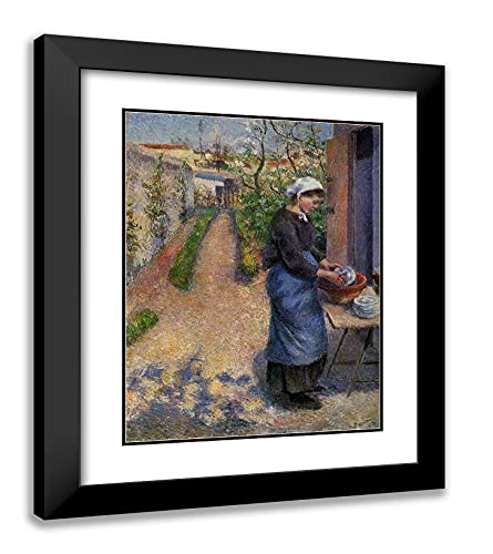 Black Modern Wood Frame with Double Matting