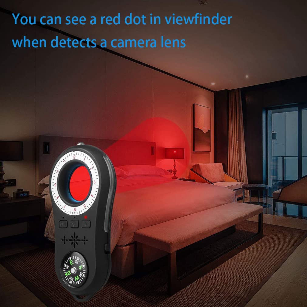 Wedhapy Anti-Spy Detector - Mini Camera & Audio Bug Finder with Compass, Flashlight & GPS Scanner | Wireless Hidden Camera Detector for Home, Office & Travel Security