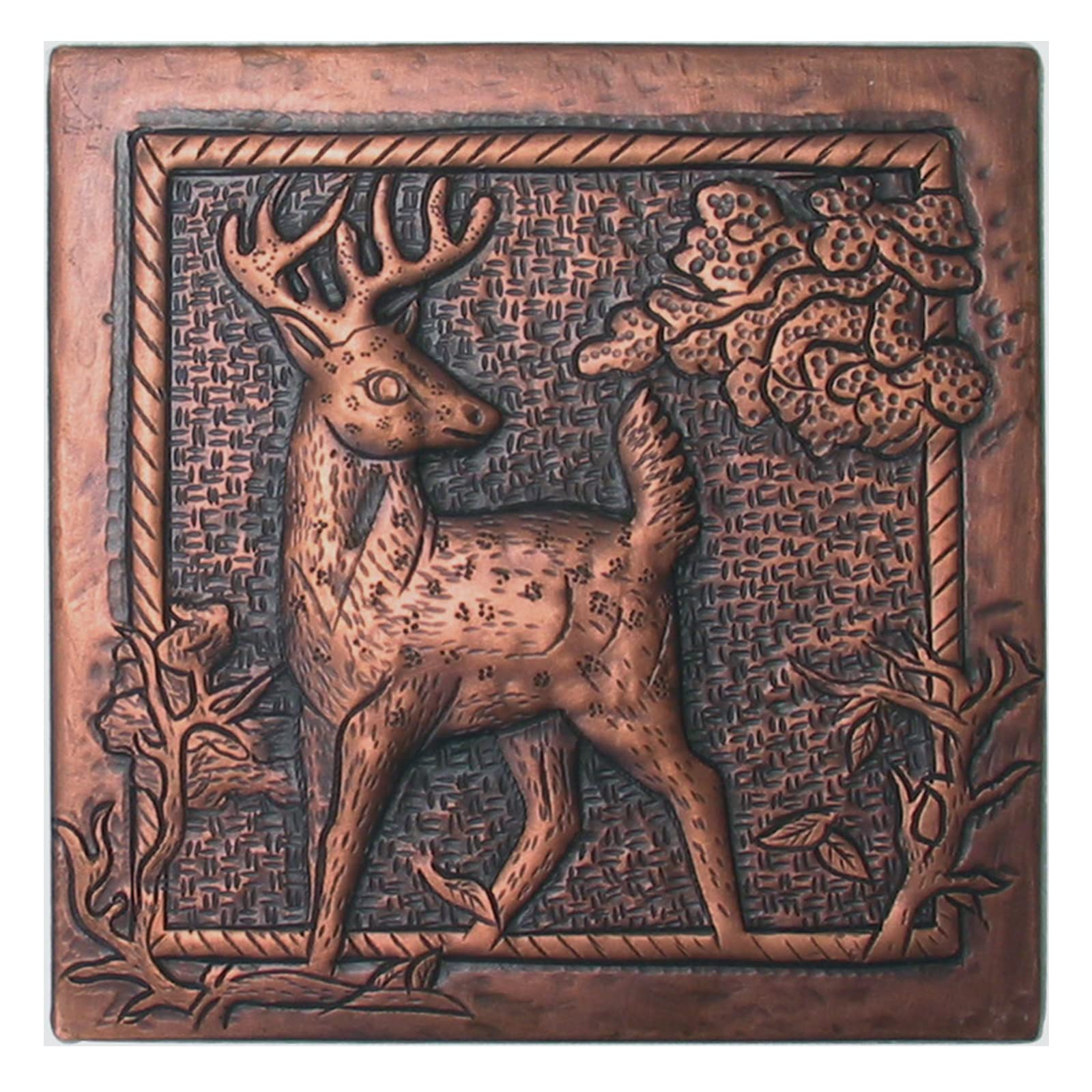 Hand Hammered Copper Tile Backsplash - 12