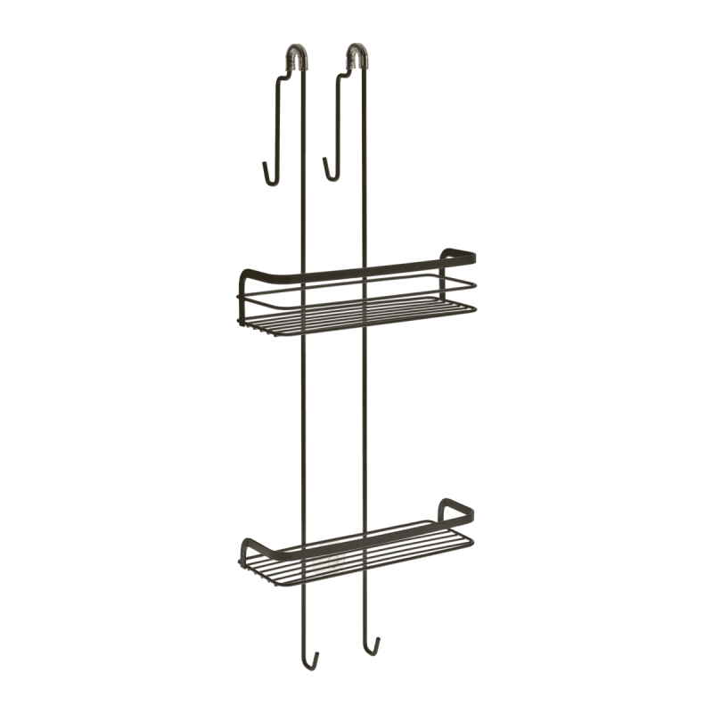 Premium Lava Shower Caddy Organizer - Matt Black Finish for Bathroom Storage - Perfect for Shampoo, Soap & Bath Essentials