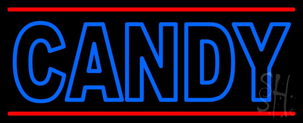 Vintage Candy Neon Sign - 13x32x3 Inch Retro Wall Decor for Sweet Shops, Bakeries & Home Bars - Perfect for Candy Stores, Ice Cream Parlors & Themed Parties
