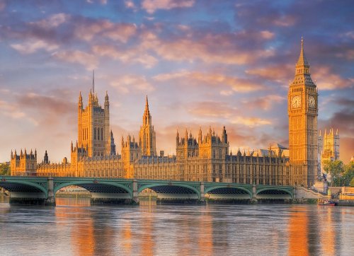Clementoni 1000 Piece London House of Parliament Jigsaw Puzzle for Adults | Big Ben & Thames River Scenic View | Perfect for Family Game Night & Home Decor