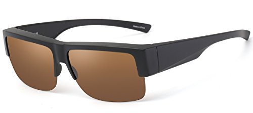 Matte Black Frame/Brown Lens | Medium Sized | Frame Height: 46mm/1.85inch