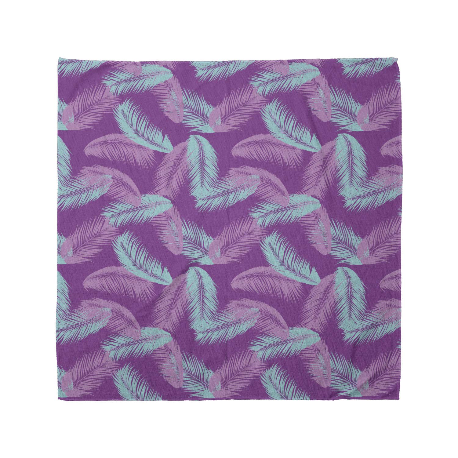 Ambesonne Feather Bandana - Nature Inspired Unisex Head & Neck Scarf for Men & Women - Perfect for Outdoor Adventures, Music Festivals & Casual Wear