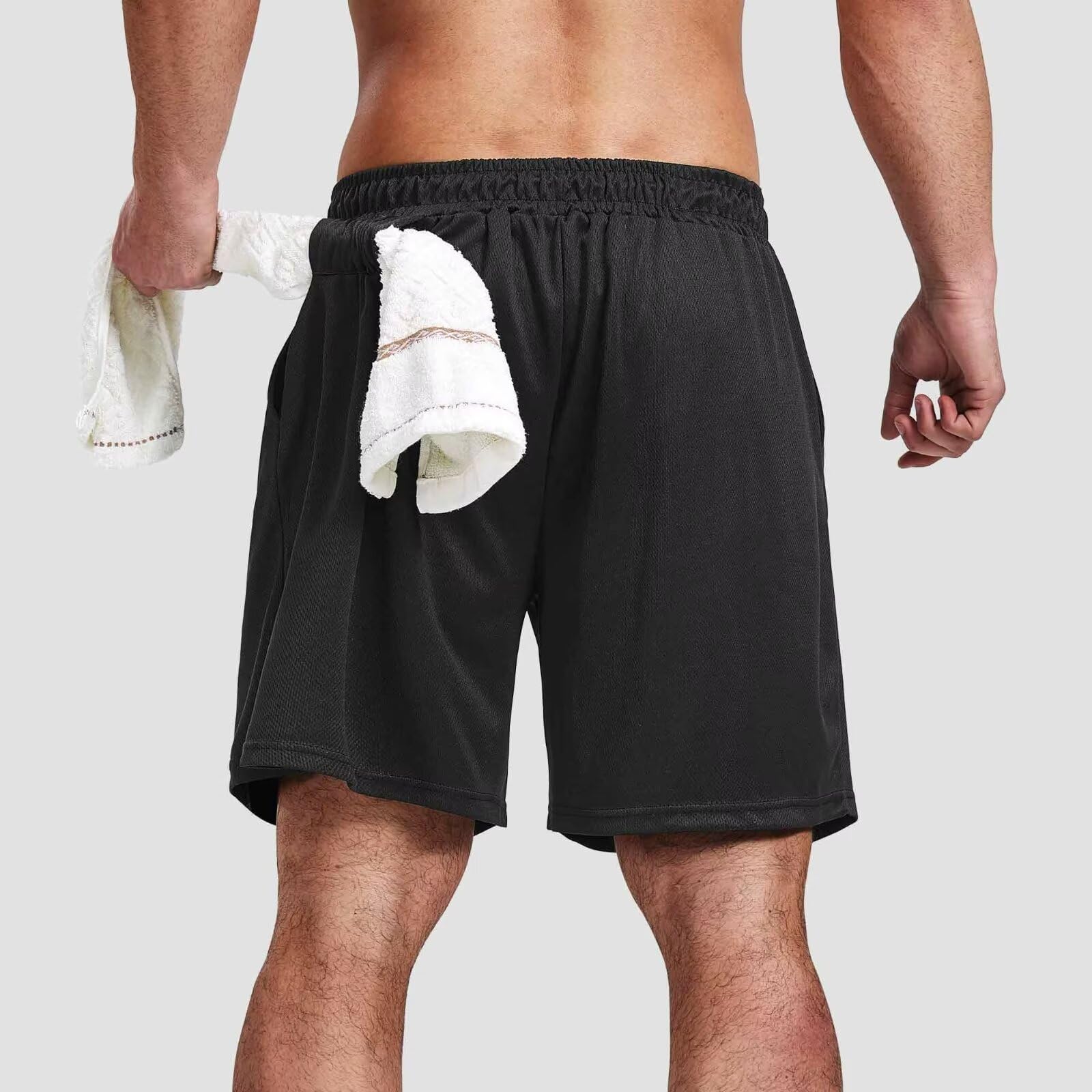 5 Pack Men's 7 Inch Gym Shorts - Breathable Quick-Dry Athletic Running Shorts with Pockets for Workout & Training | Perfect for Gym, Jogging, Basketball & Casual Wear