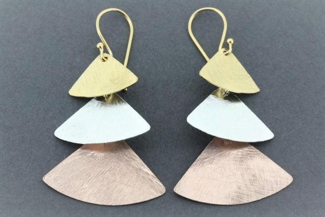 3 Pack Samurai Drop Earrings - Rose Gold & Gold Plated Japanese Style Dangle Earrings for Women, Perfect for Cosplay, Anime Conventions & Unique Fashion Statements