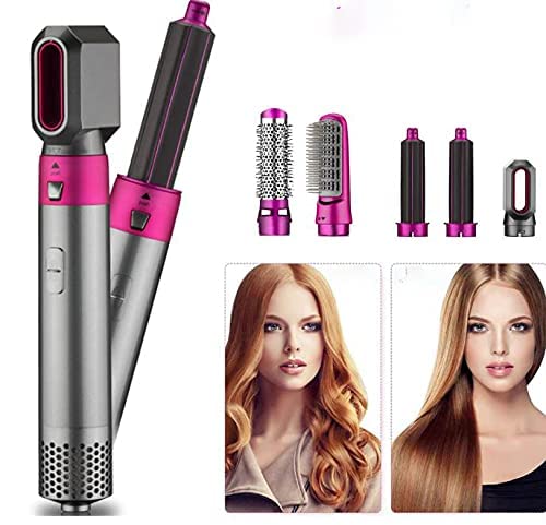 KOSHIYA 5-in-1 Hair Dryer Brush with Rotating Hot Air - Blow Dryer, Curler & Volumizer for All Hair Types | Reduces Frizz & Static | Perfect for Home Styling & Salon-Quality Results