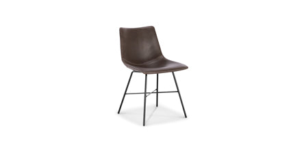 Paxton Modern Dining Chair - Sturdy Wooden Kitchen Chairs Set of 2, Comfortable Upholstered Seat - Perfect for Dining Room, Kitchen, Breakfast Nook & Small Spaces