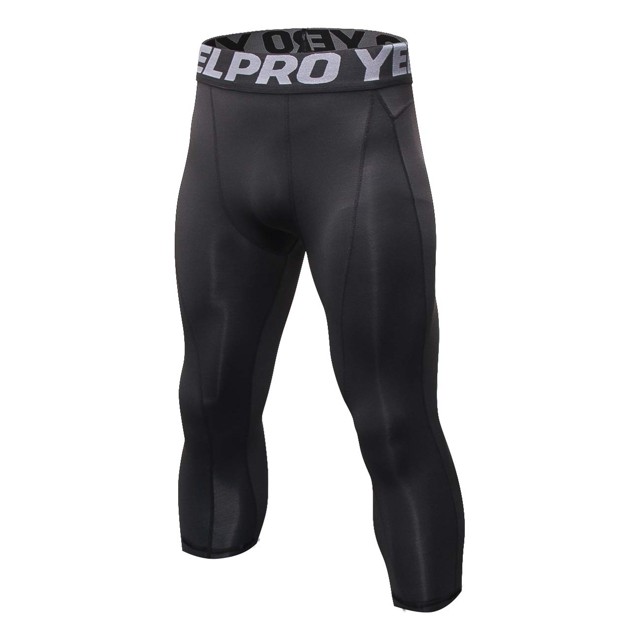 Xalutec Men’s 3/4 Compression Pants - Moisture Wicking, Breathable Workout Leggings for Running, Gym & Sports | Athletic Baselayer for Active Lifestyles