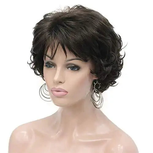 Short Layered Pre-Styled Synthetic Wig for Women - Heat Resistant & Natural Look - Perfect for Cosplay, Daily Wear & Special Occasions