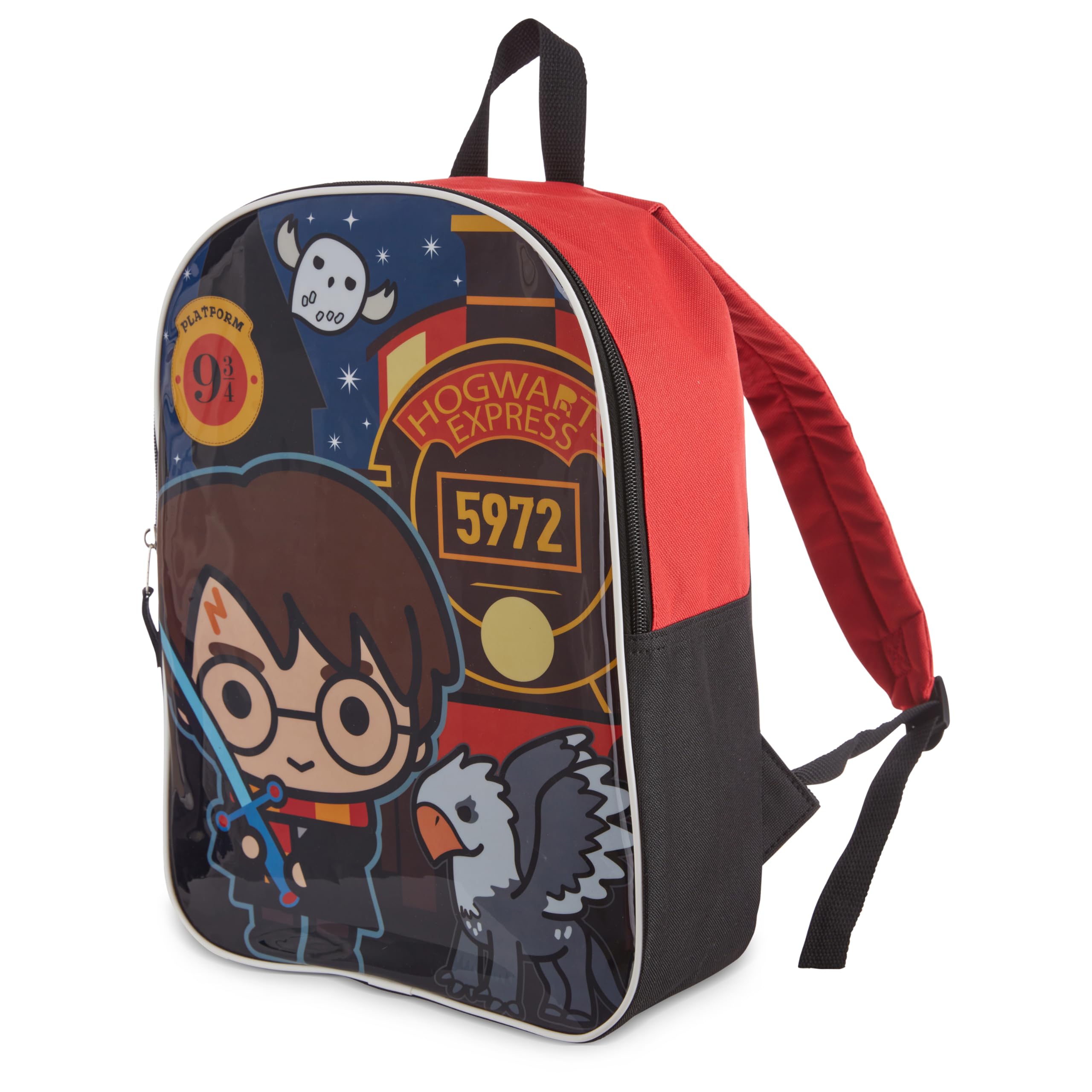 Harry Potter Backpack for Kids - 15 Inch School Bag with Zippered Front Pocket, Durable Travel Backpack for Boys & Girls - Perfect for School, Travel & Daily Use