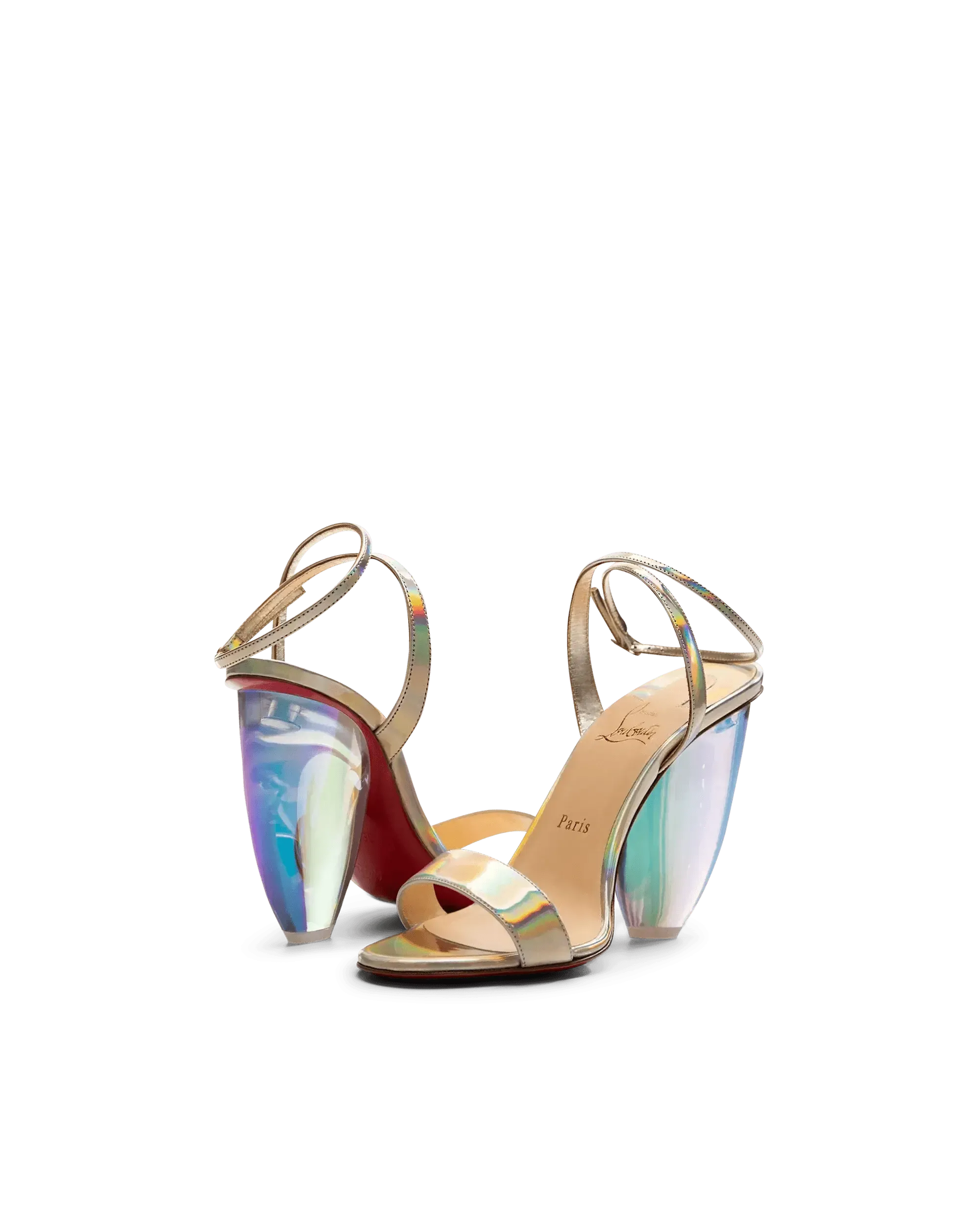 Pebble Queen Plexi Heel Sandals - Women's Transparent Chunky Heel Summer Sandals for Beach, Party & Casual Outfits