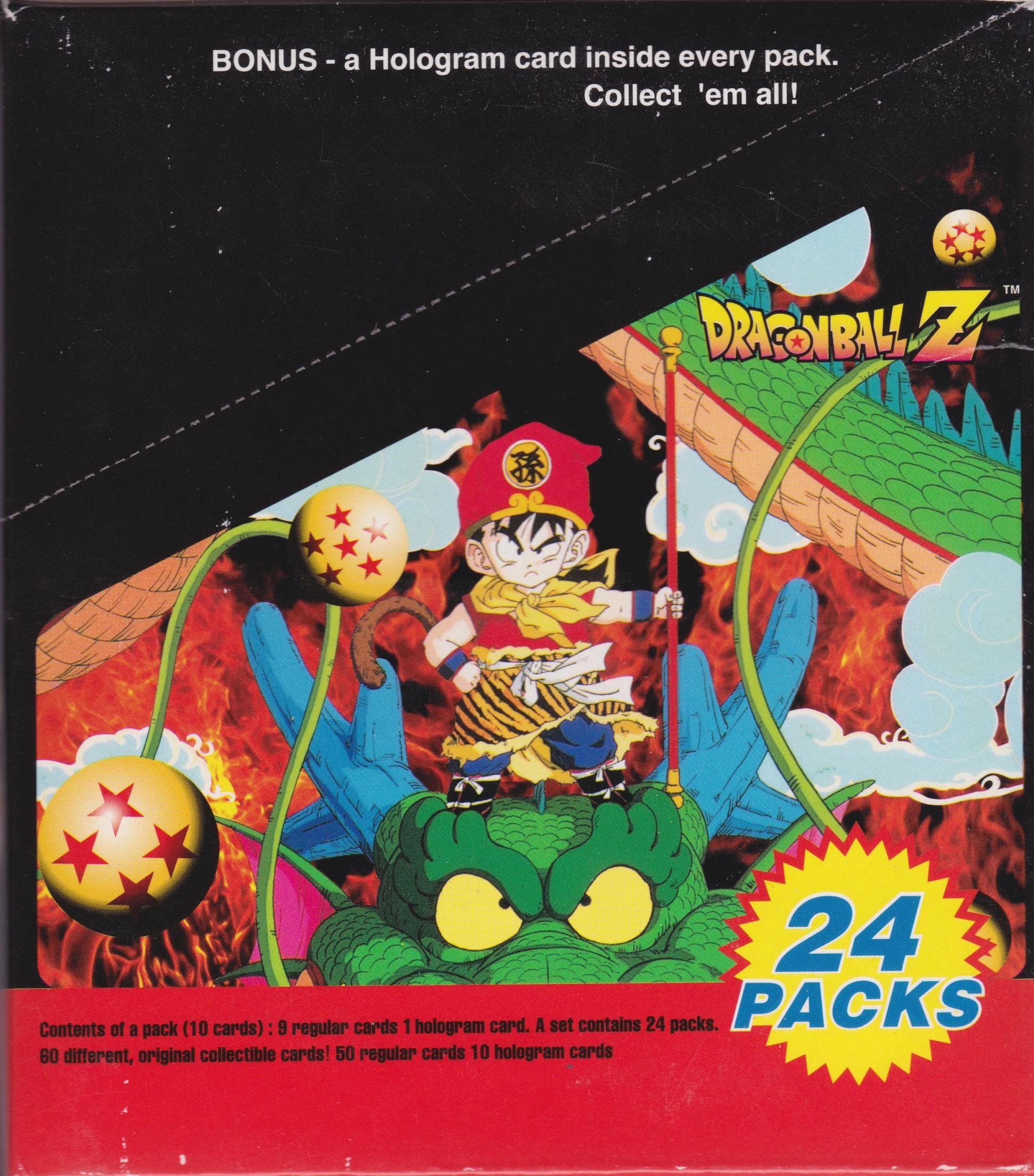 Dragon Ball Z Series 1 Trading Cards (Artbox) - 24 Packs Box with 10 Cards Each Including Holographic Cards | Collectible Anime Trading Cards for Fans & Card Game Players