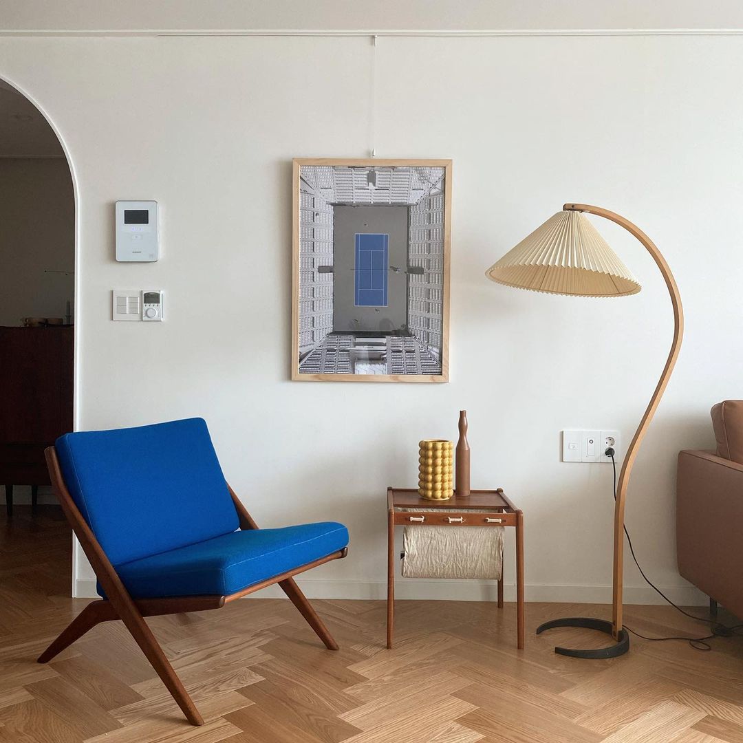 Modern Caprani Floor Lamp - Adjustable LED Standing Light for Living Room, Bedroom & Office - Warm White & Cool White Dimmable Lighting - Perfect for Reading, Relaxing & Decor