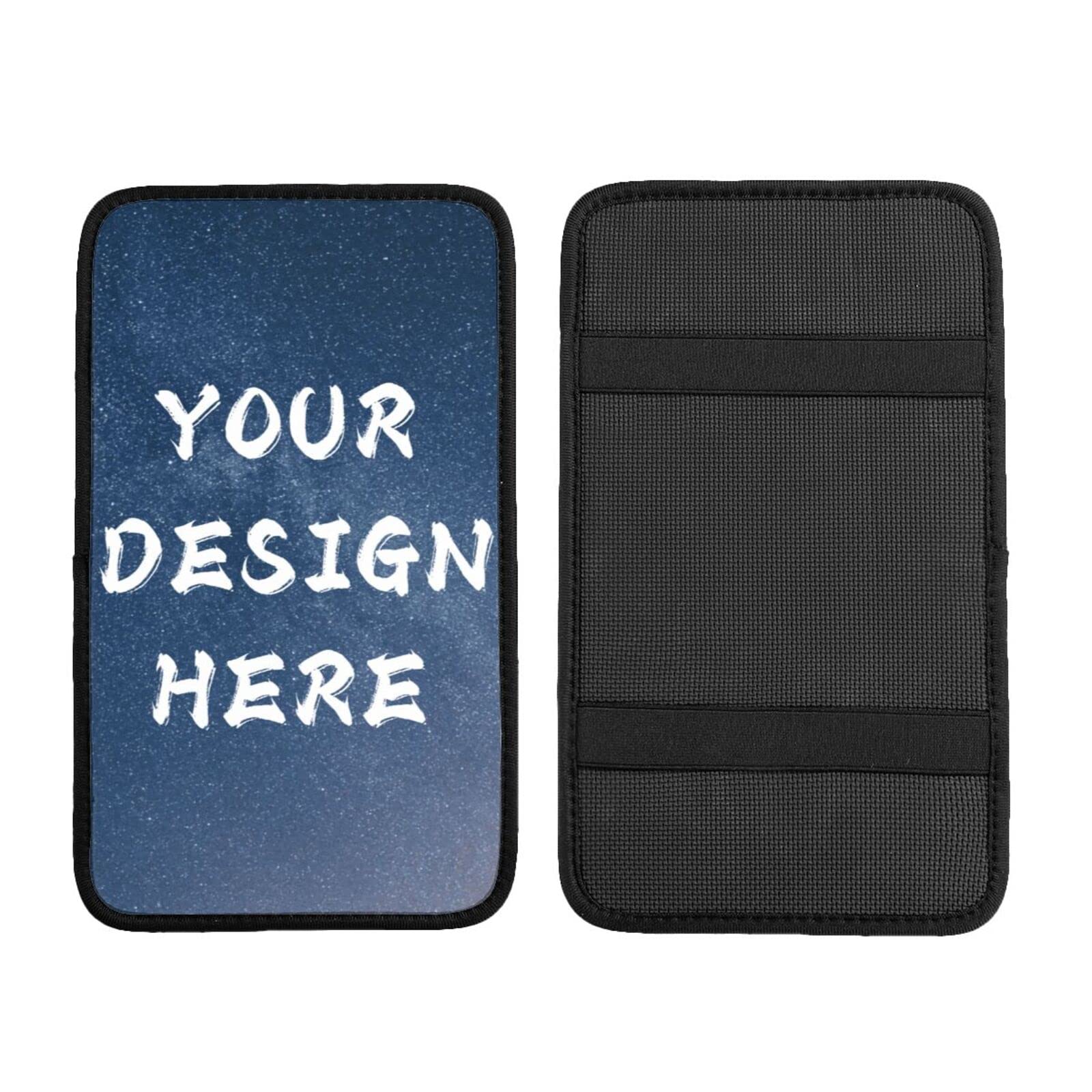 Custom Auto Center Console Pad with Photo - Car Armrest Cushion Cover for Most Vehicles, Trucks & SUVs - Comfortable Driving Accessory for Long Trips and Daily Commutes