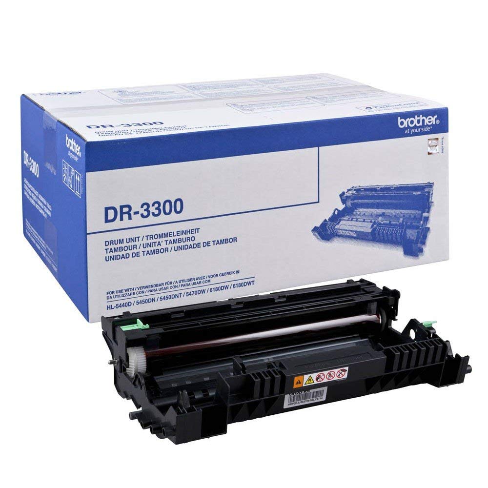 Brother DR-3300 Genuine Black Drum Unit - Compatible with Brother HL-L2300D, HL-L2320D, HL-L2325DW Printers - Perfect for Home Office & Small Business Printing Needs