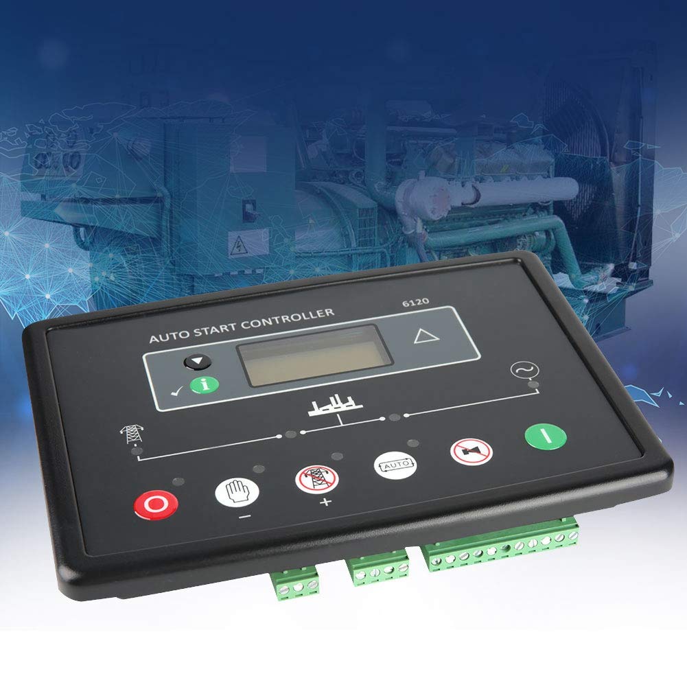 Oumefar DSE6120 Deep Sea Electronic Generator Controller Module 8V-35V LCD Display Power Control Panel - Reliable Generator Control for Home, Industrial and Marine Power Systems