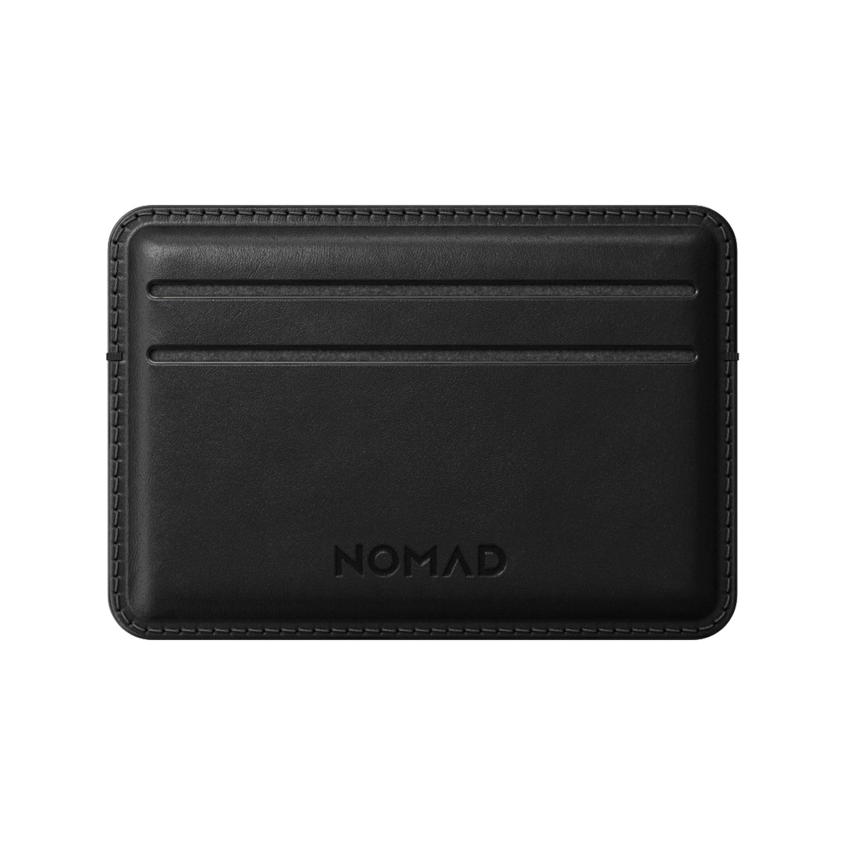 NOMAD Black Horween Leather Card Wallet - Slim RFID Blocking Minimalist Wallet for Men & Women | Perfect for Travel, Business & Everyday Use