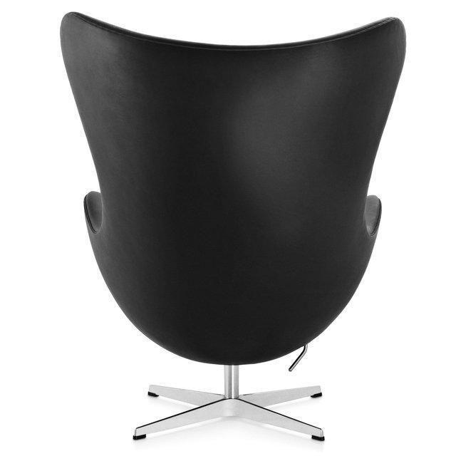 Jacobsen Egg Chair by Fritz Hansen - Premium Leather Mid-Century Modern Lounge Chair for Living Room, Office & Reading Nook