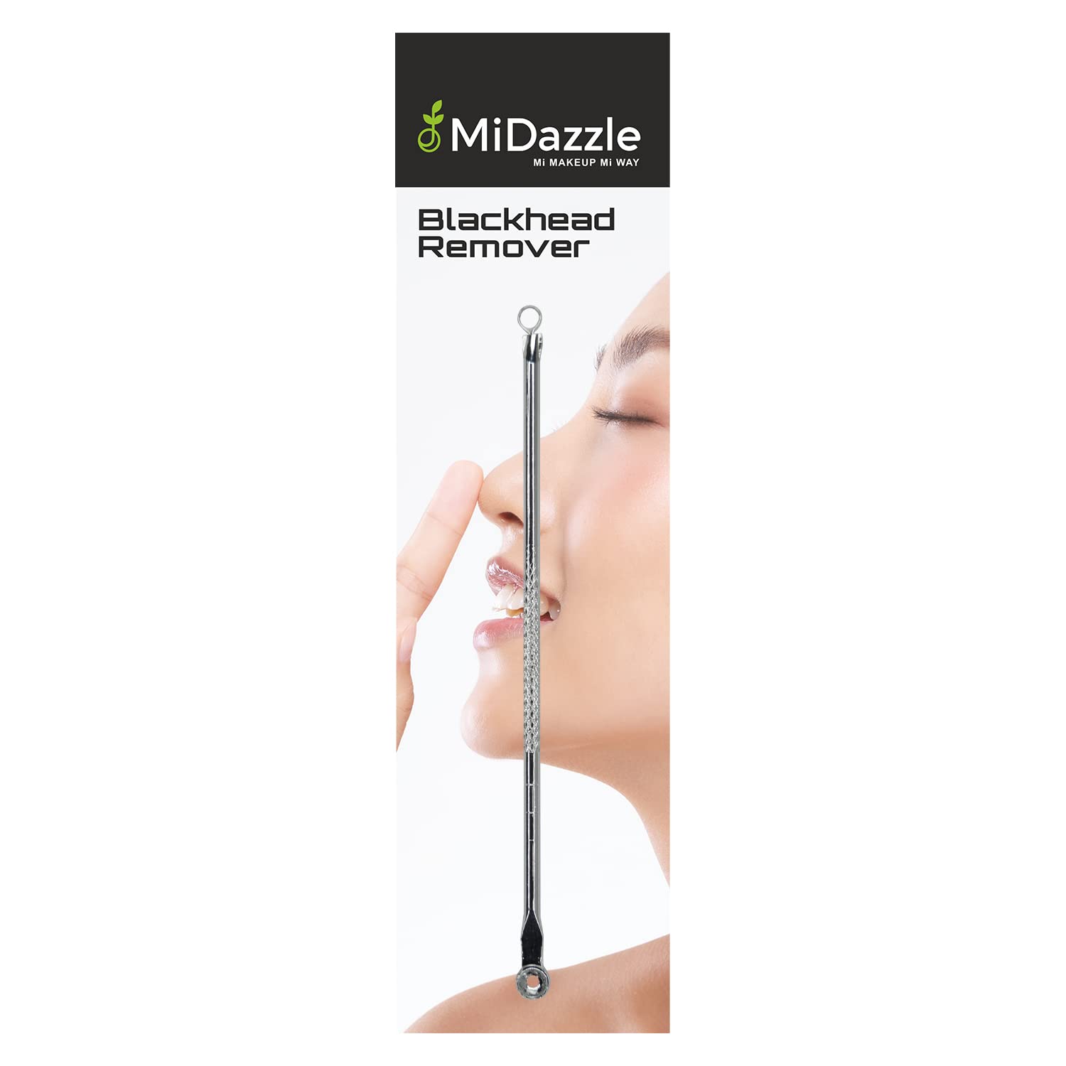 Midazzle Professional Face Accessories Kit - Tweezer & Blackhead Remover Combo Pack of 2 for Eyebrow Shaping & Skincare | Perfect for Home Spa & Beauty Routine