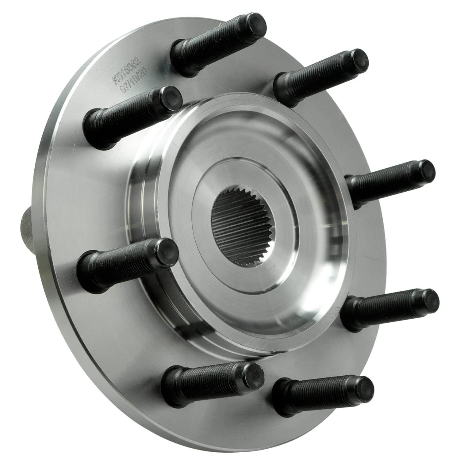 Detroit Axle - 4WD Front Wheel Bearing Hub Assembly for 2000-2001 Dodge Ram 2500 (2-Wheel ABS) - Replacement Wheel Bearing & Hub - Perfect for Off-Roading, Towing & Heavy-Duty Truck Maintenance