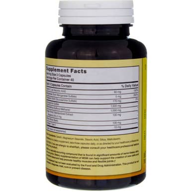 Nature's Blend Glucosamine & MSM Complex Joint Support Capsules - 120 Count (Pack of 3) | Supports Joint Health & Mobility for Active Adults & Seniors