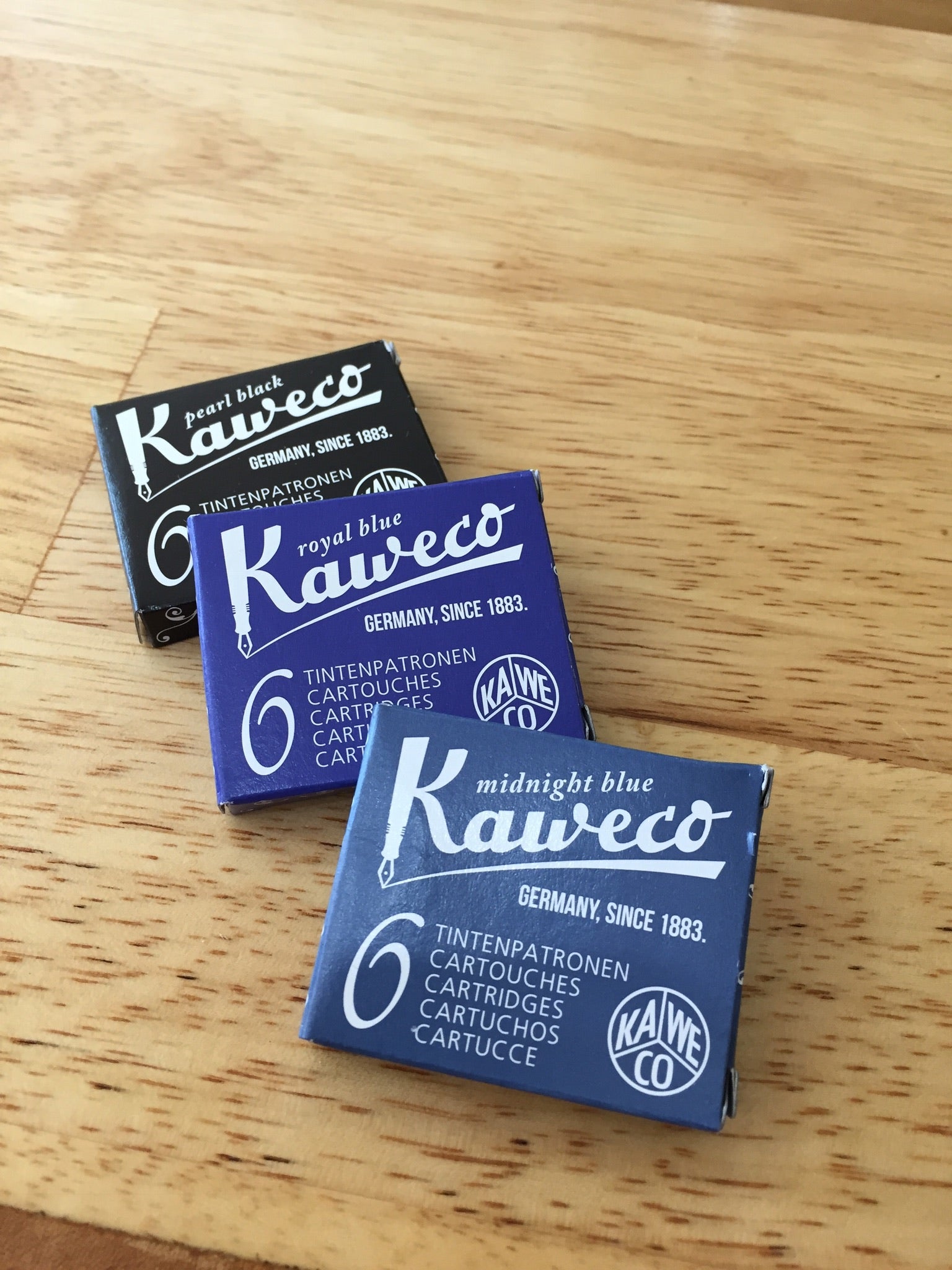 Kaweco Fountain Pen Ink Cartridges - 6 Pack (International Standard) - Perfect for Writing, Sketching & Calligraphy