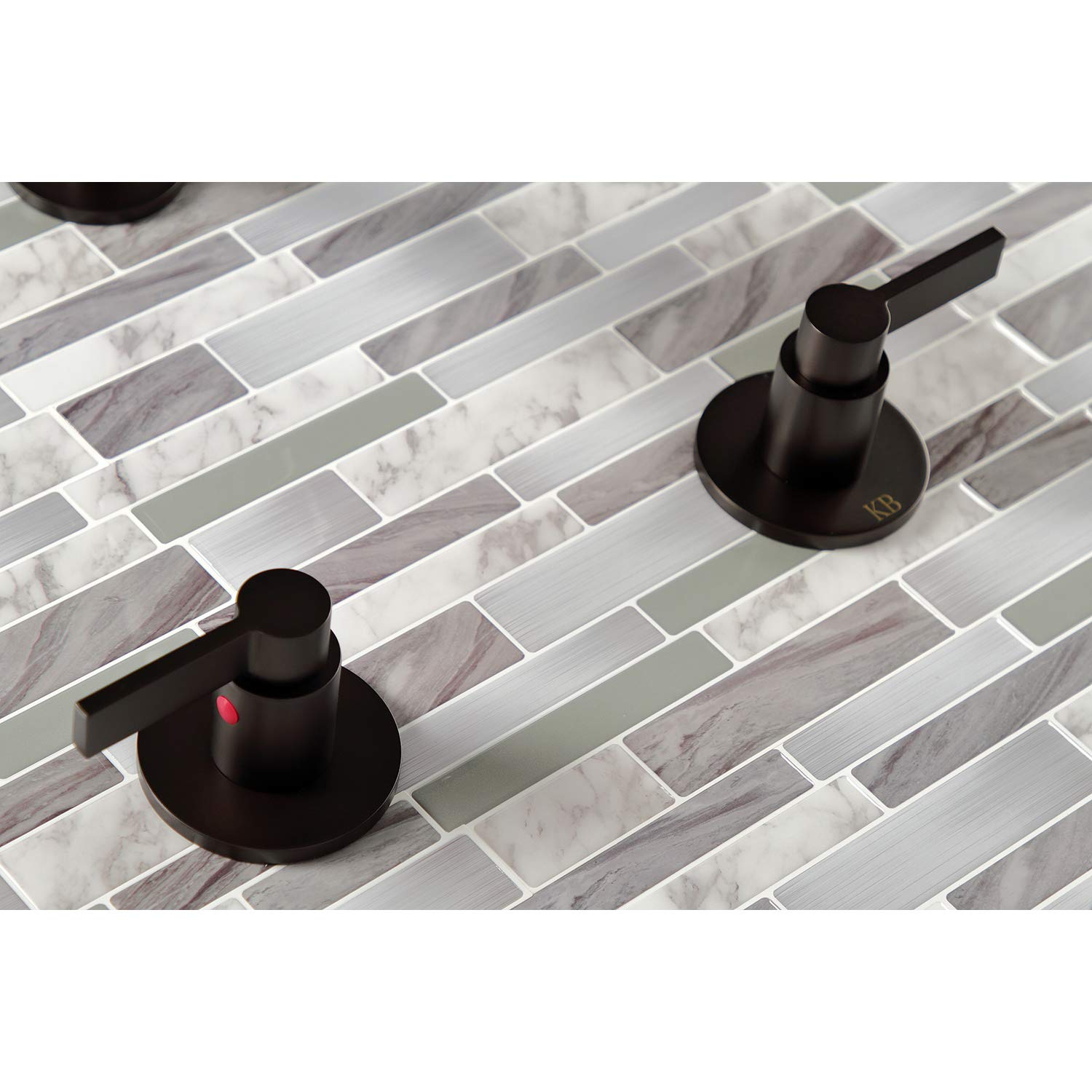 Kingston Brass KBX8145NDL NuvoFusion Oil Rubbed Bronze Tub and Shower Faucet - 7.13