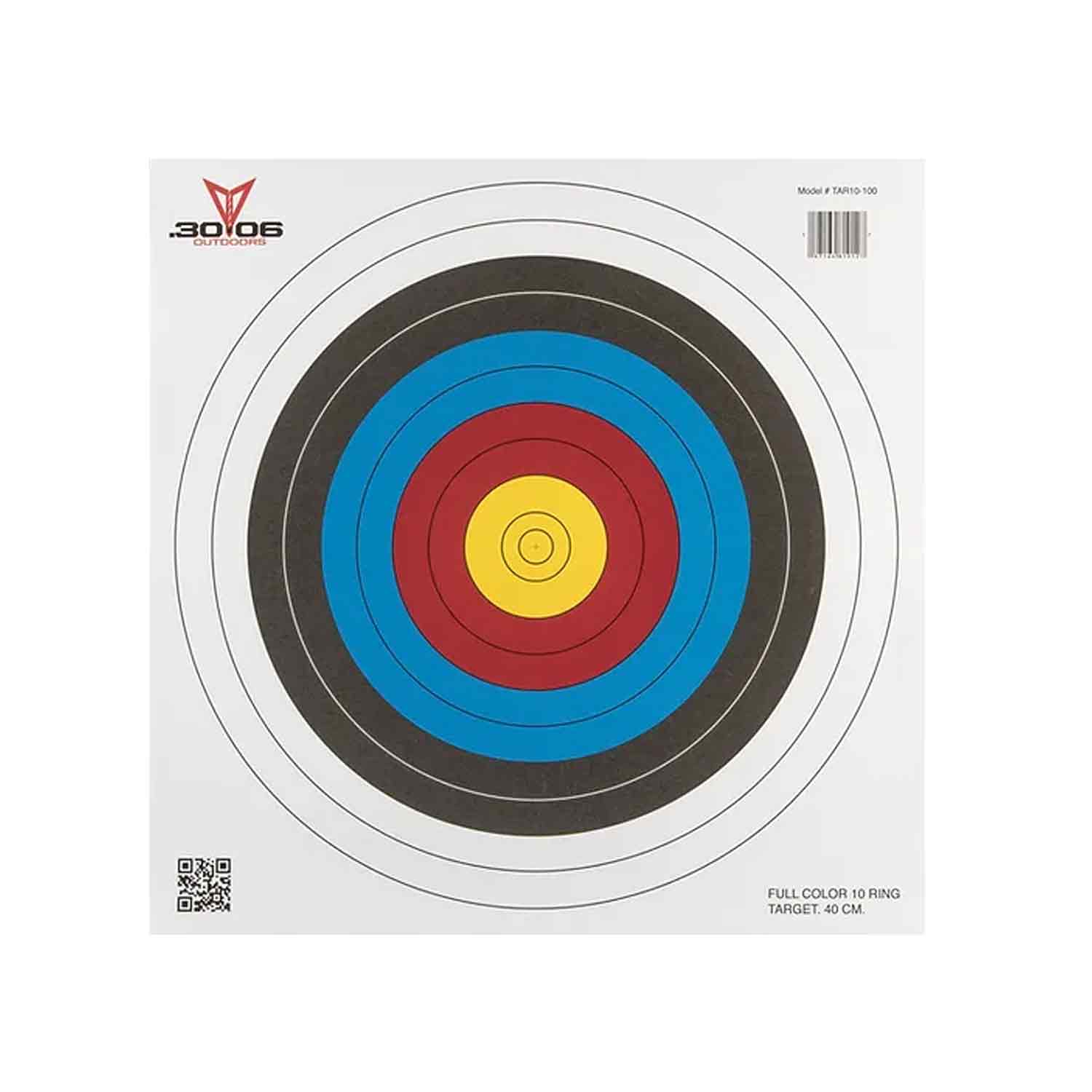 30.06 17 Paper Target Faces - Shooting Range Practice Targets for Rifle & Pistol Training - Perfect for Outdoor Range, Hunting Practice & Gun Safety Courses