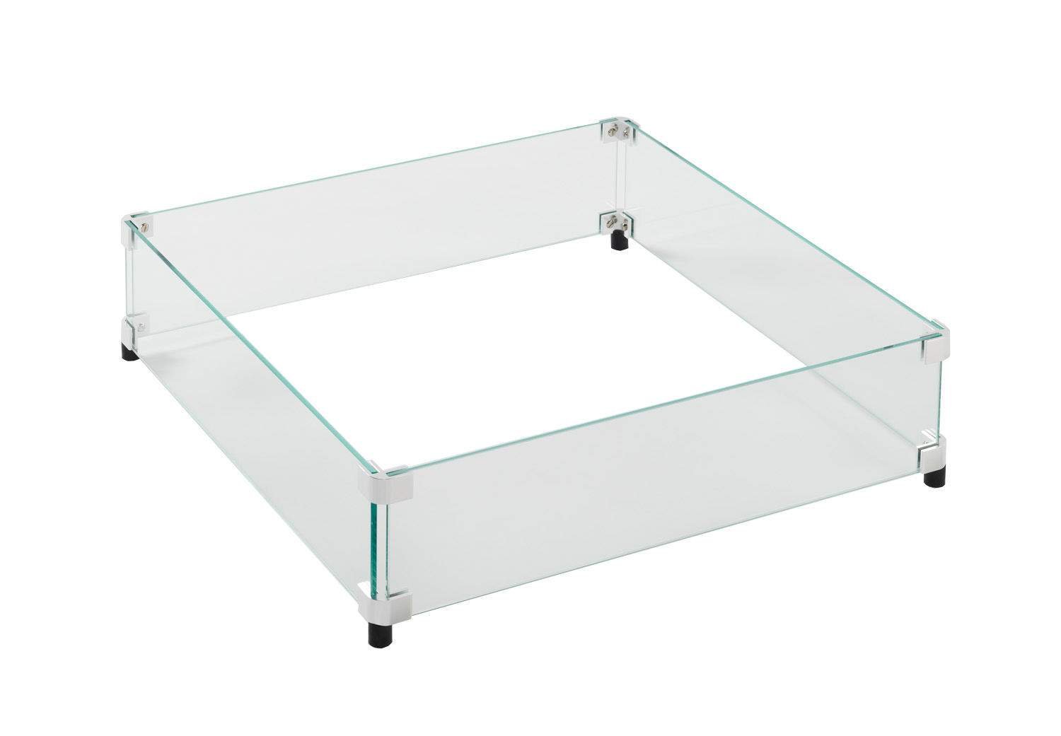 Outdoor Great Room Glass Guard Fencing for CF-2424 Burner - Premium Fire Pit Safety Screen for Patio, Backyard & Camping Use