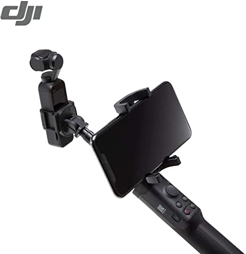 1/4-Inch Tripod Mount Extension Rod with Phone Holder for DJI Osmo Pocket - Perfect for Vlogging, Travel & Action Camera Accessories