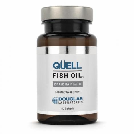 Douglas Laboratories Qüell Fish Oil EPA+DHA with Vitamin D3 - 30 Softgels - Supports Heart, Brain & Immune Health - Ideal for Daily Wellness & Active Lifestyle