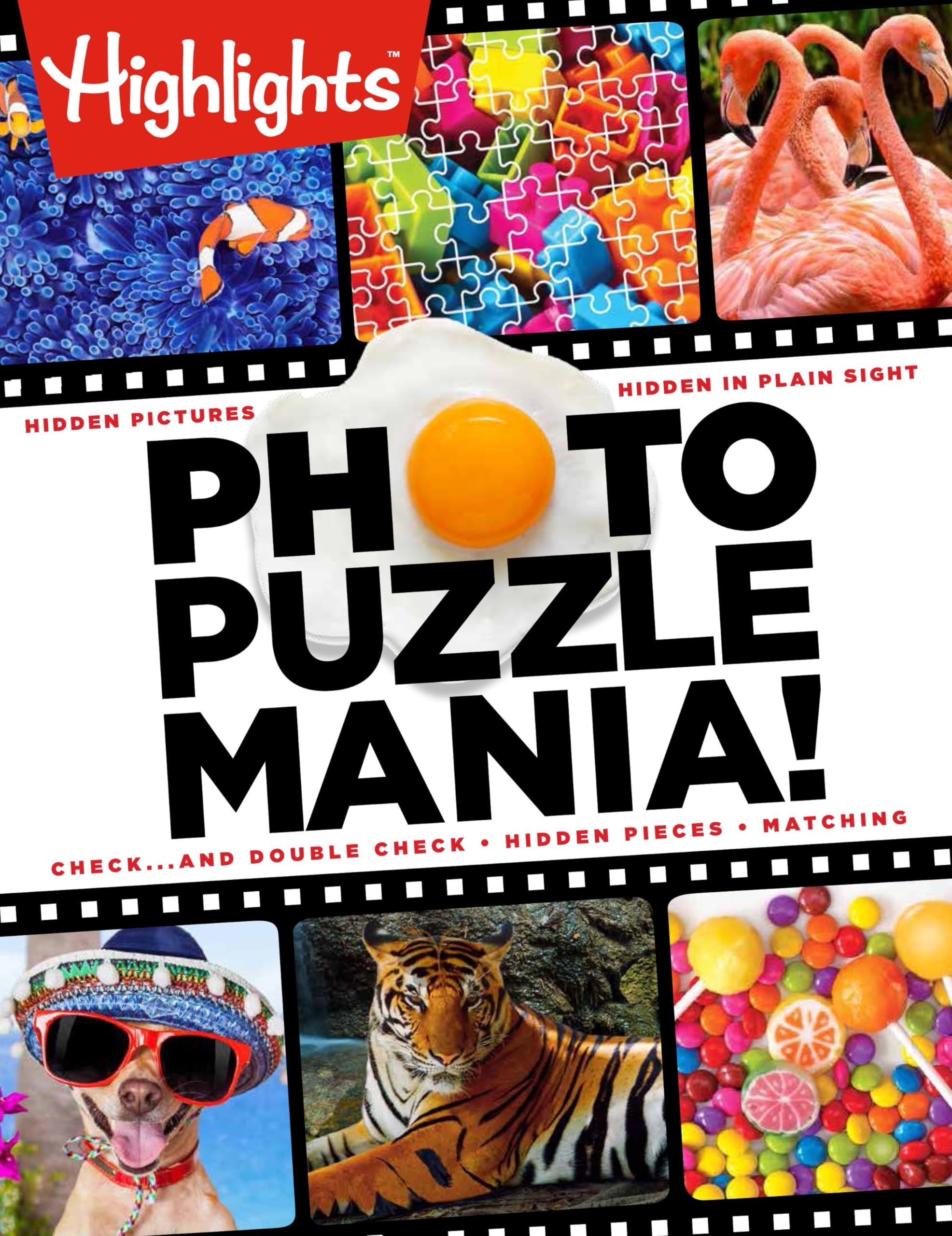 Highlights™ Photo Puzzlemania® Activity Book - Fun & Educational Photo Puzzles for Kids, Perfect for Travel, Birthday Gifts & Family Game Night