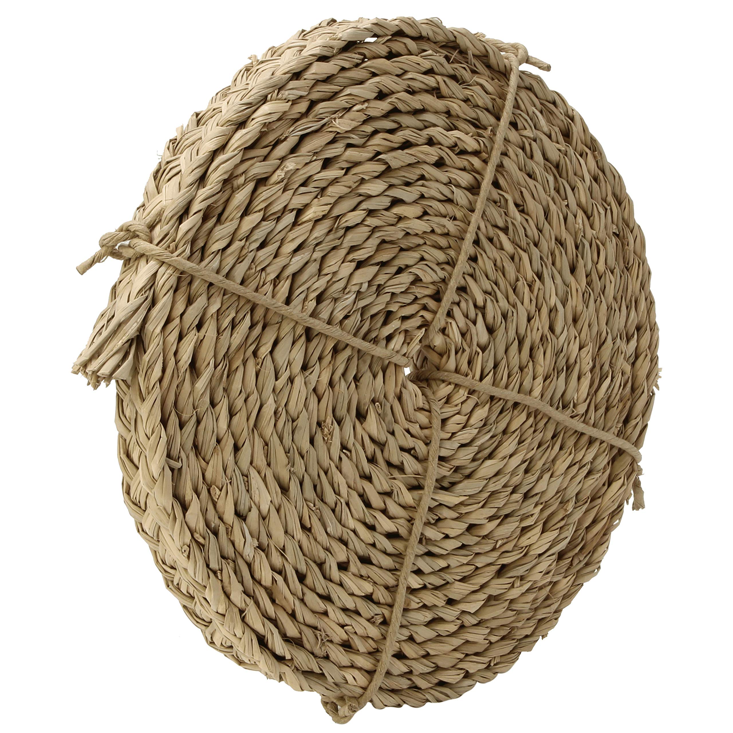 Bonka Bird Toys 1254 Seagrass Braided Rope - 20 Ft Natural Chewing & Foraging Toy for Parrots, Cockatiels, Conures - Perfect for Bird Cages, Play Gyms & Enrichment Activities