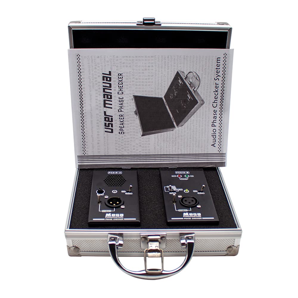 Phase Polarity Checker Detector for Audio Speakers & Microphones - Sound Tester PC218 with Short-Outer Meter Box | Perfect for Studio Setup, Live Sound Checks & Equipment Maintenance