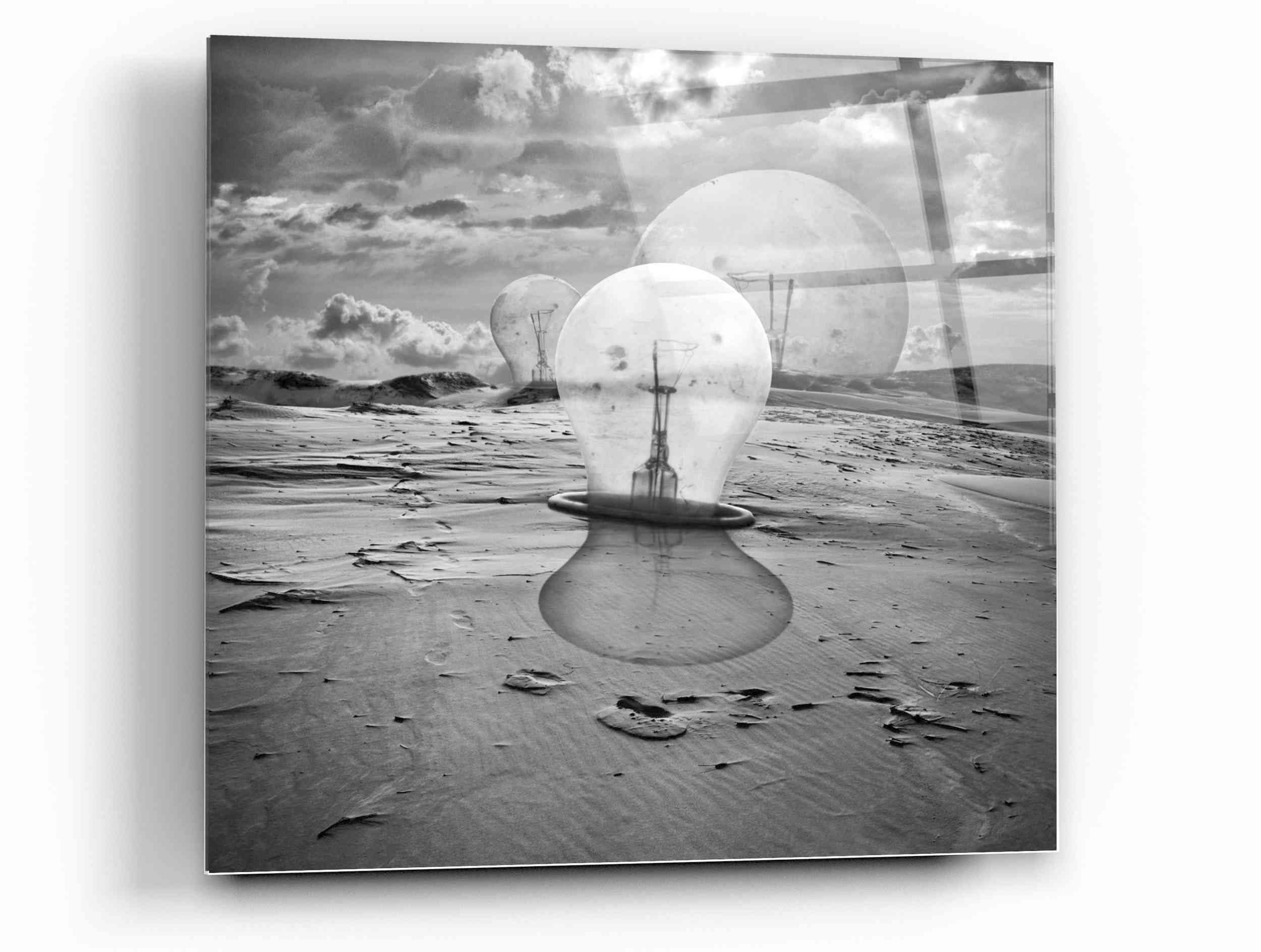 Epic Art 'Bulbs' by Dariusz Klimczak - 12x12 Inch Acrylic Glass Wall Decor - Modern Home & Office Artwork for Living Room, Bedroom or Gallery Display