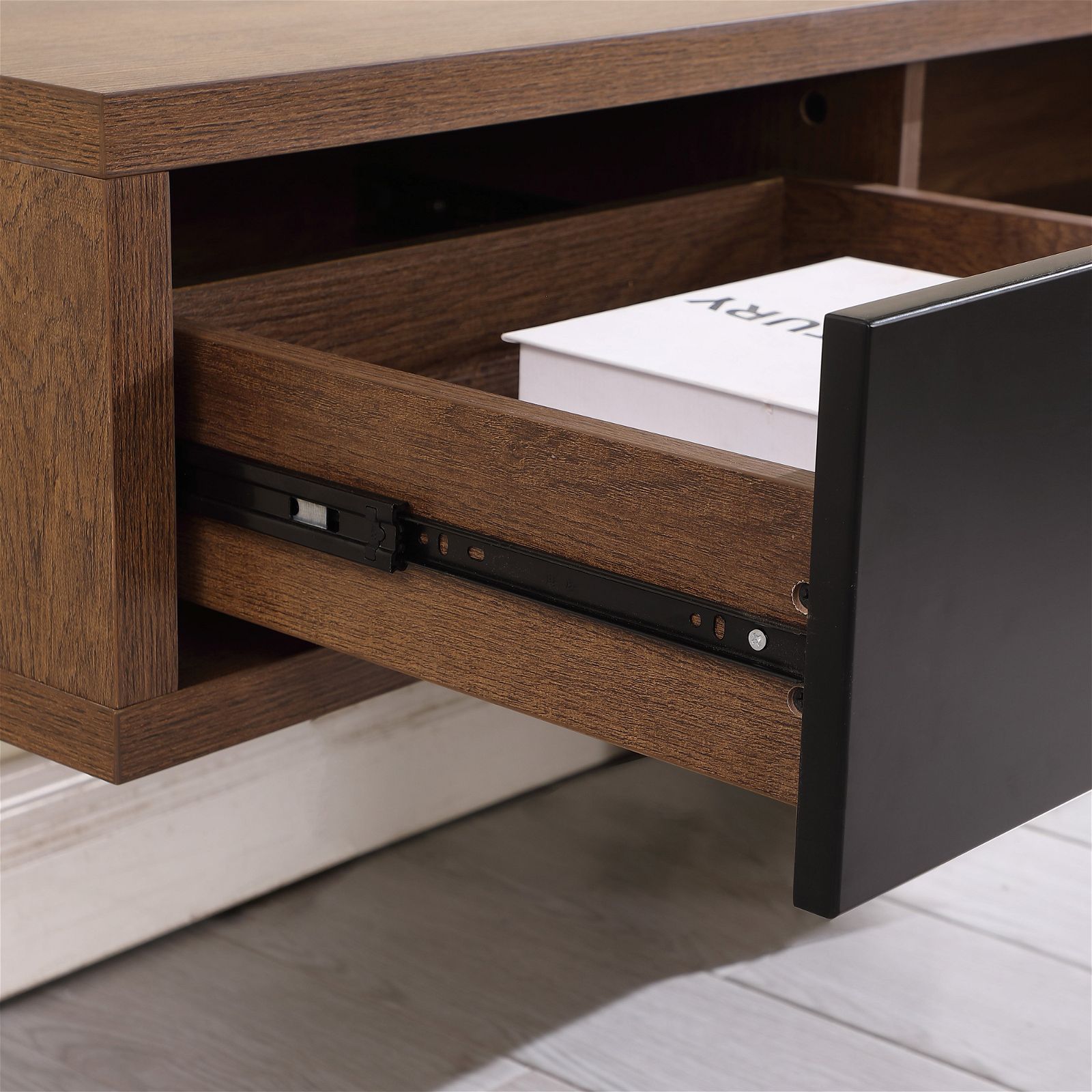 Wall Mounted Air Entertainment Unit - 1800mm Dark Oak TV Stand by Criterion | Perfect for Living Room & Home Theater Setup