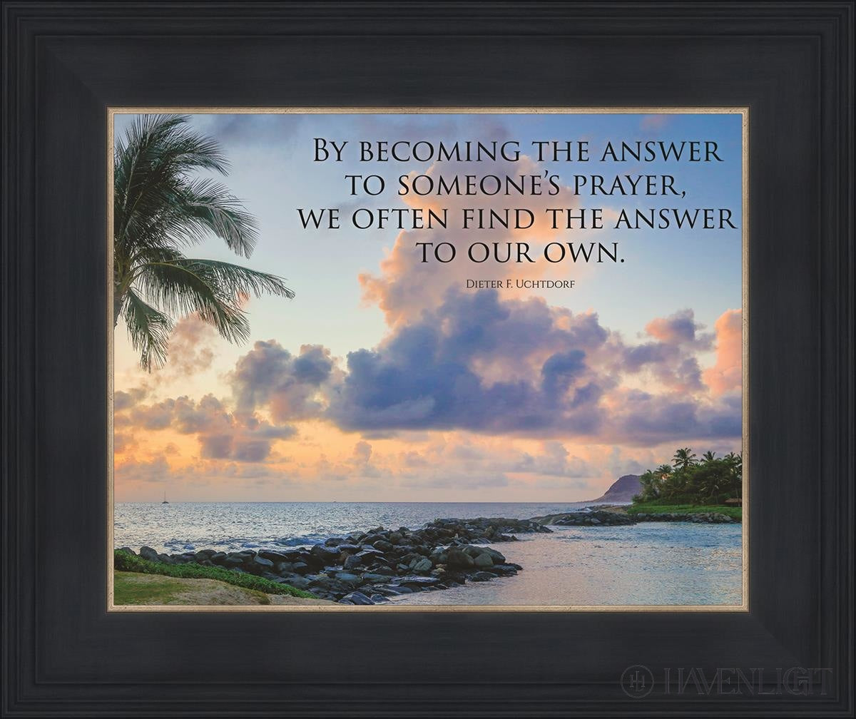 Becoming the Answer Motivational Poster - Inspirational Wall Art for Office, Classroom & Home Decor - Perfect for Work Motivation & Personal Growth