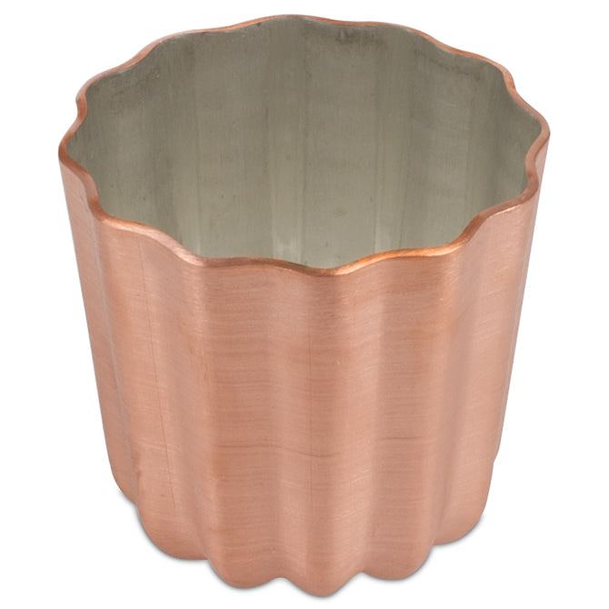 Premium Cannele Copper Molds with Tin Lining - Professional French Pastry Baking Tools for Home Chefs & Bakers - Perfect for Making Traditional Cannelés de Bordeaux Desserts