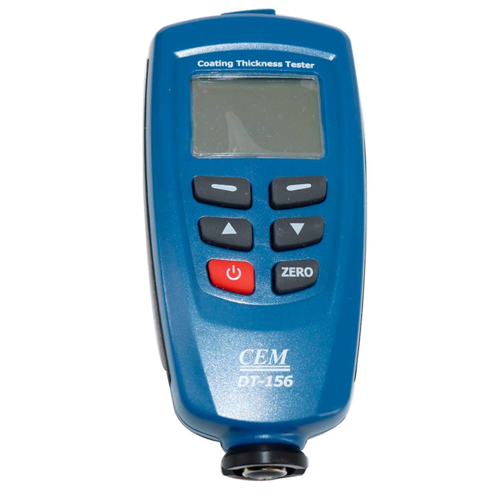 DT-156 Digital Coating Thickness Gauge Meter Tester 0-1250μm with Built-in Auto F/NF Probe - for Automotive, Metal, Paint & Industrial Quality Control