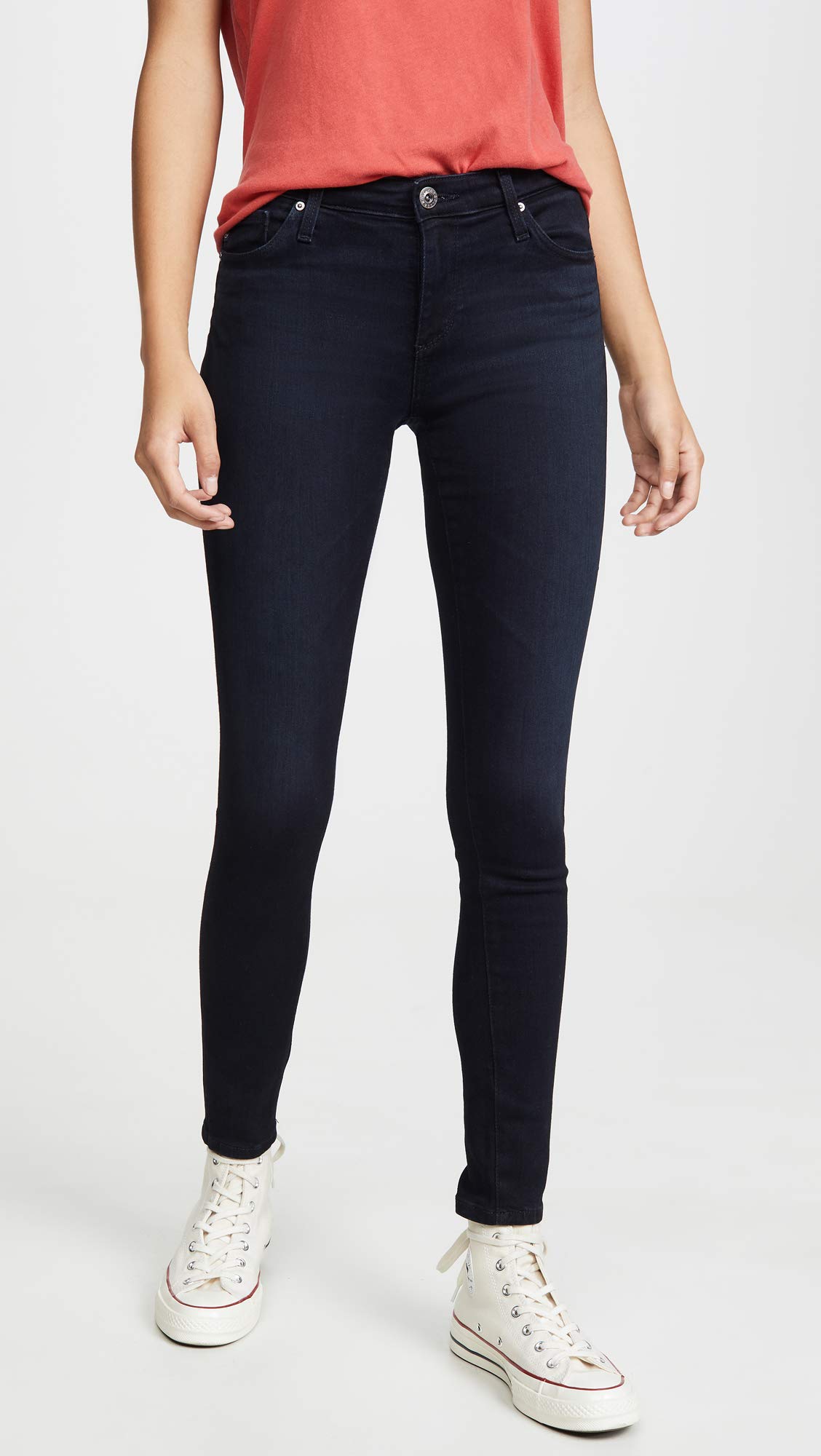 AG Adriano Goldschmied Women's High-Rise Ankle Jeans - Stretch Denim Leggings for Everyday Comfort | Perfect for Work, Casual Outfits & Weekend Wear