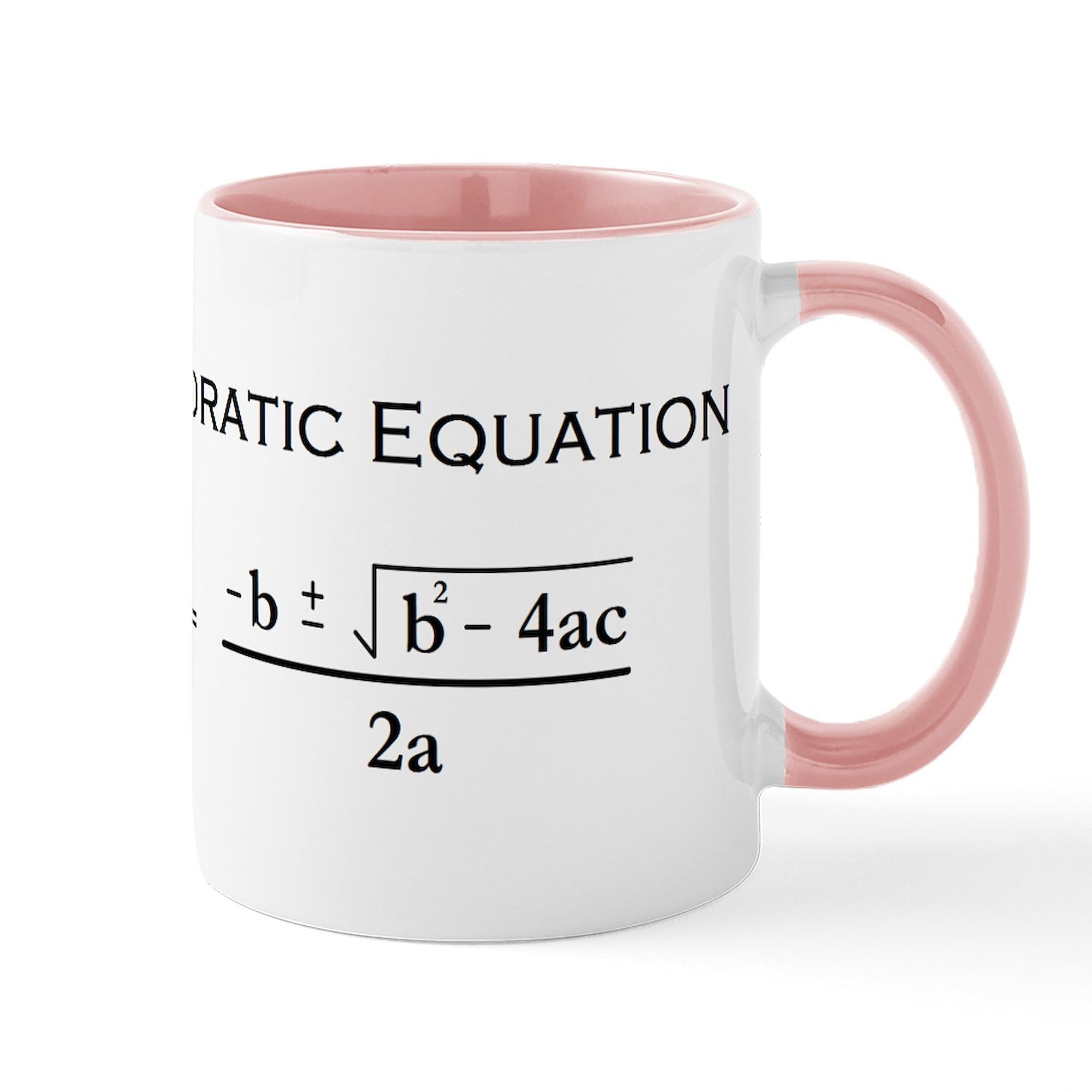 Quadratic Equation Coffee Mug 11 oz (325 ml) - Ceramic Math Teacher Gift for Classroom, Office & Home Use - Funny Science & Algebra Lover Gift Idea