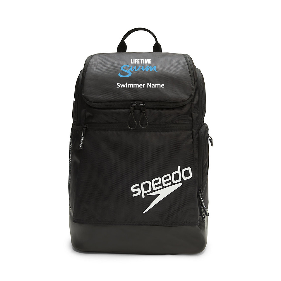 Lifetime Swim Speedo Teamster 2.0 Backpack with Embroidered Logo & Name - Durable Waterproof Swim Bag for Competition, Training & Travel - Perfect for Swimmers, Athletes & Coaches