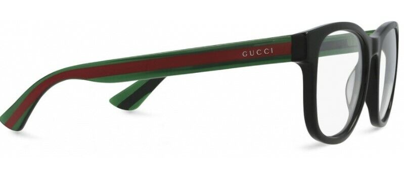Gucci GG 0004ON 002 Black Square Unisex Eyeglasses - Classic Designer Frames for Men & Women - Perfect for Work, Reading & Fashion Accessories